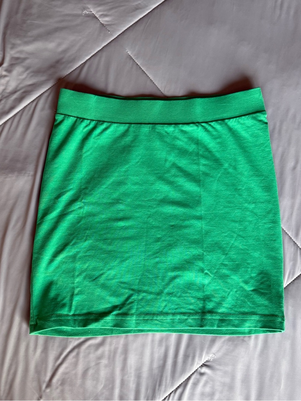 Green H&M Form Fitted Pencil Mini Skirt